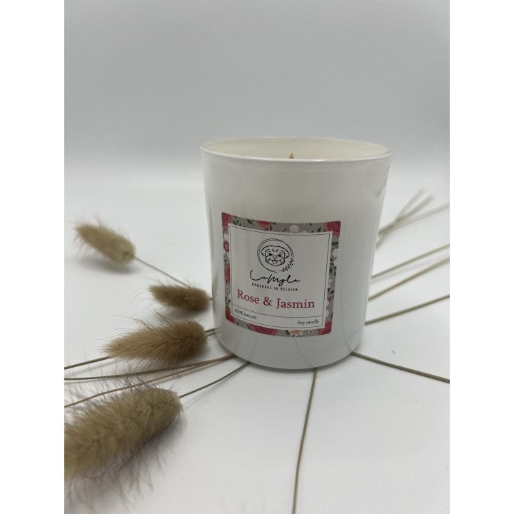 Bougie Rose et Jasmin