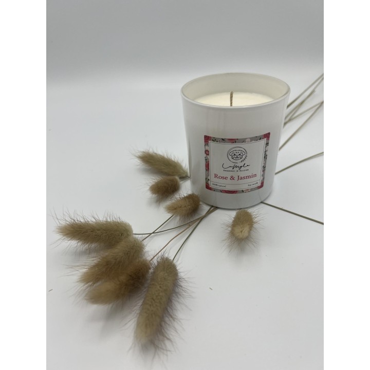 Bougie Rose et Jasmin